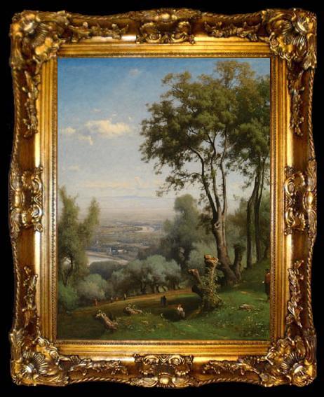 framed  George Inness Near Perugia, ta009-2